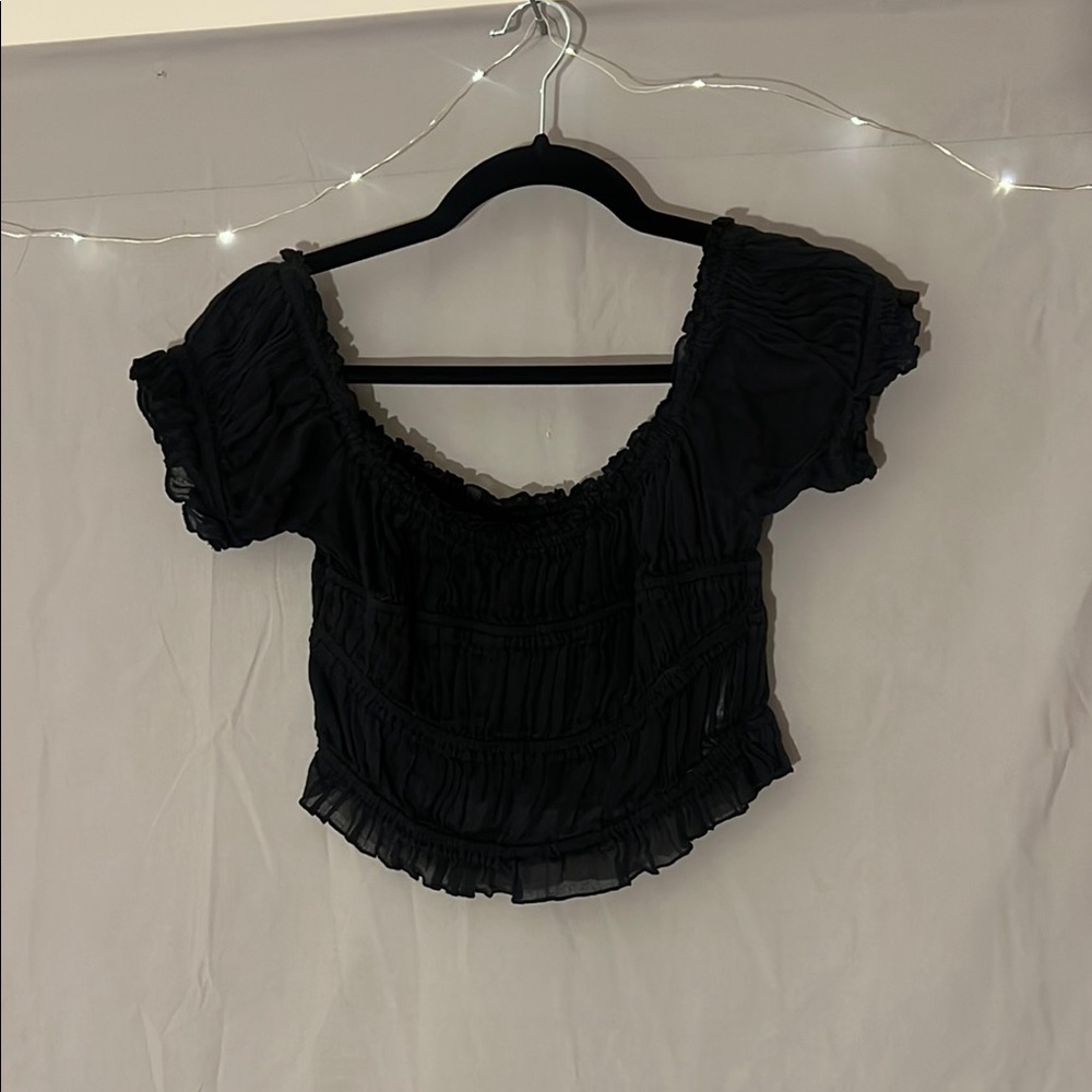 Free People Sheer Size Small Crop Top